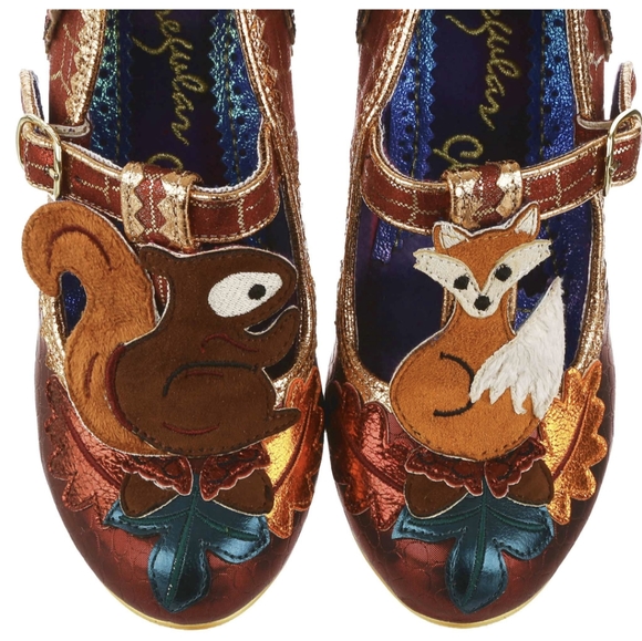 Irregular Choice Feeling Foxy Red Mary Jane Heels - Picture 3 of 10